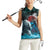 Greenlandic Polar Bear Warrior Women Sleeveless Polo Shirt Nordic and Runes Style - Wonder Print Shop