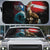 Greenlandic and Danish Together Auto Sun Shade Polar Warrior Vikings with National Flag Grunge Style - Wonder Print Shop
