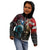 Greenlandic and Danish Together Kid Hoodie Polar Warrior Vikings with National Flag Grunge Style - Wonder Print Shop