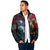 Greenlandic and Danish Together Padded Jacket Polar Warrior Vikings with National Flag Grunge Style - Wonder Print Shop