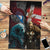 Greenlandic and Danish Together Puzzle Polar Warrior Vikings with National Flag Grunge Style - Wonder Print Shop