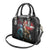Greenlandic and Danish Together Shoulder Handbag Polar Warrior Vikings with National Flag Grunge Style - Wonder Print Shop