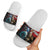 Greenlandic and Danish Together Slide Sandals Polar Warrior Vikings with National Flag Grunge Style - Wonder Print Shop