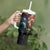 Greenlandic and Danish Together Tumbler With Handle Polar Warrior Vikings with National Flag Grunge Style - Wonder Print Shop
