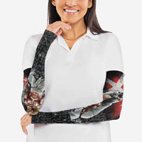 Greenlandic and Danish Together Arm Sleeves Viking Warrior with Polar Bear Roar - Wonder Print Shop