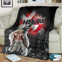Greenlandic and Danish Together Blanket Viking Warrior with Polar Bear Roar - Wonder Print Shop