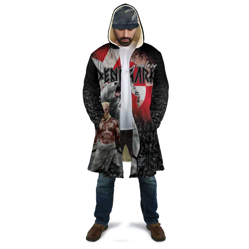 Greenlandic and Danish Together Cloak Viking Warrior with Polar Bear Roar - Wonder Print Shop