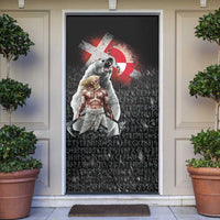 Greenlandic and Danish Together Door Cover Viking Warrior with Polar Bear Roar - Wonder Print Shop