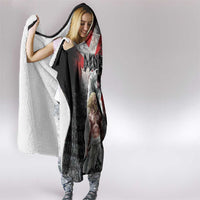 Greenlandic and Danish Together Hooded Blanket Viking Warrior with Polar Bear Roar - Wonder Print Shop