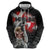 Greenlandic and Danish Together Hoodie Viking Warrior with Polar Bear Roar - Wonder Print Shop