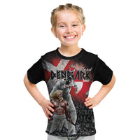 Greenlandic and Danish Together Kid T Shirt Viking Warrior with Polar Bear Roar - Wonder Print Shop