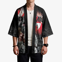 Greenlandic and Danish Together Kimono Viking Warrior with Polar Bear Roar - Wonder Print Shop