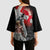 Greenlandic and Danish Together Kimono Sleeve Blouse Viking Warrior with Polar Bear Roar - Wonder Print Shop