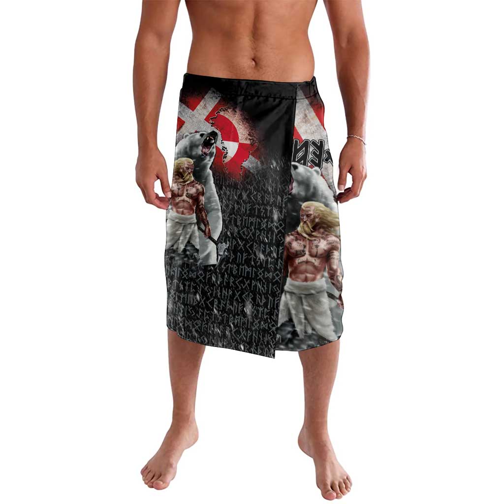 Greenlandic and Danish Together Lavalava Viking Warrior with Polar Bear Roar - Wonder Print Shop