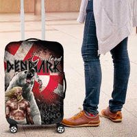 Greenlandic and Danish Together Luggage Cover Viking Warrior with Polar Bear Roar - Wonder Print Shop