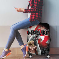Greenlandic and Danish Together Luggage Cover Viking Warrior with Polar Bear Roar - Wonder Print Shop