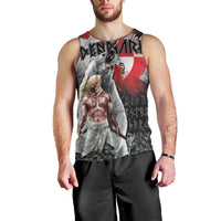 Greenlandic and Danish Together Men Tank Top Viking Warrior with Polar Bear Roar - Wonder Print Shop