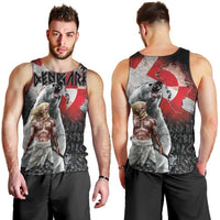 Greenlandic and Danish Together Men Tank Top Viking Warrior with Polar Bear Roar - Wonder Print Shop