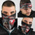 Greenlandic and Danish Together Neck Gaiter Viking Warrior with Polar Bear Roar - Wonder Print Shop