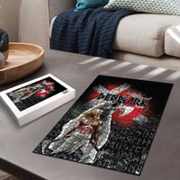 Greenlandic and Danish Together Puzzle Viking Warrior with Polar Bear Roar - Wonder Print Shop