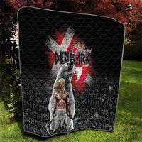 Greenlandic and Danish Together Quilt Viking Warrior with Polar Bear Roar - Wonder Print Shop