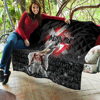 Greenlandic and Danish Together Quilt Viking Warrior with Polar Bear Roar - Wonder Print Shop