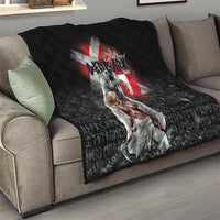 Greenlandic and Danish Together Quilt Viking Warrior with Polar Bear Roar - Wonder Print Shop