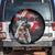 Greenlandic and Danish Together Spare Tire Cover Viking Warrior with Polar Bear Roar - Wonder Print Shop