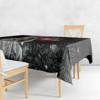 Greenlandic and Danish Together Tablecloth Viking Warrior with Polar Bear Roar - Wonder Print Shop