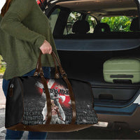 Greenlandic and Danish Together Travel Bag Viking Warrior with Polar Bear Roar - Wonder Print Shop