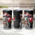 Greenlandic and Danish Together Tumbler Cup Viking Warrior with Polar Bear Roar - Wonder Print Shop