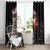 Greenlandic and Danish Together Window Curtain Viking Warrior with Polar Bear Roar - Wonder Print Shop