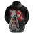 Greenlandic and Danish Together Zip Hoodie Viking Warrior with Polar Bear Roar - Wonder Print Shop