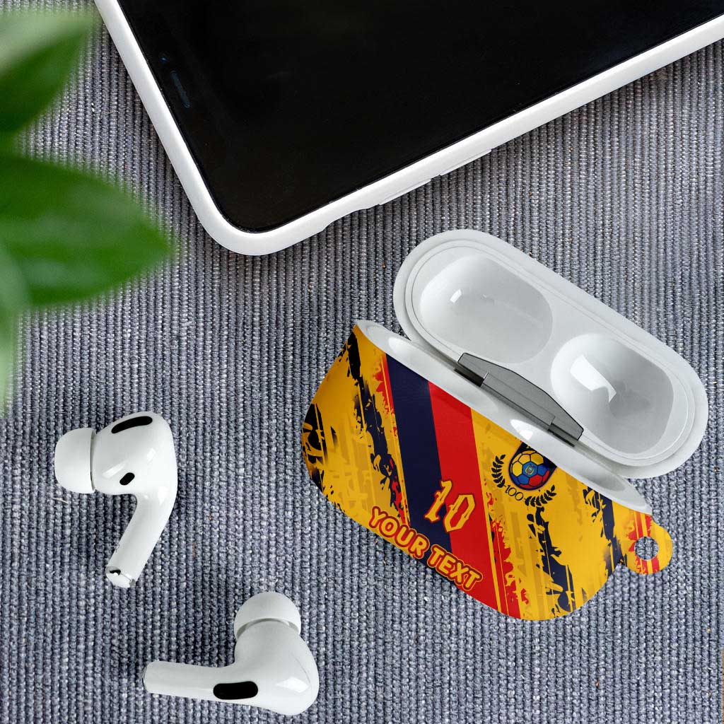 Custom Ecuador Football AirPods Case La Tricolor-100th Anniversary - Wonder Print Shop