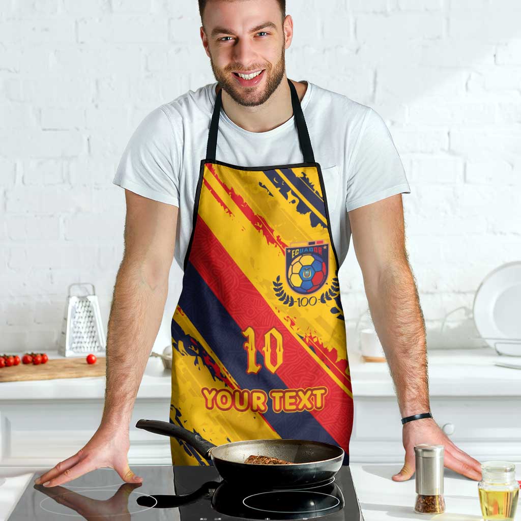 Custom Ecuador Football Apron La Tricolor-100th Anniversary - Wonder Print Shop