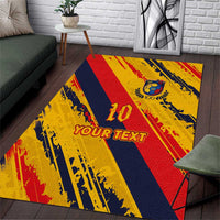 Custom Ecuador Football Area Rug La Tricolor-100th Anniversary - Wonder Print Shop
