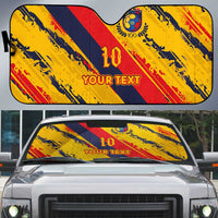 Custom Ecuador Football Auto Sun Shade La Tricolor-100th Anniversary - Wonder Print Shop