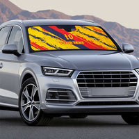 Custom Ecuador Football Auto Sun Shade La Tricolor-100th Anniversary - Wonder Print Shop