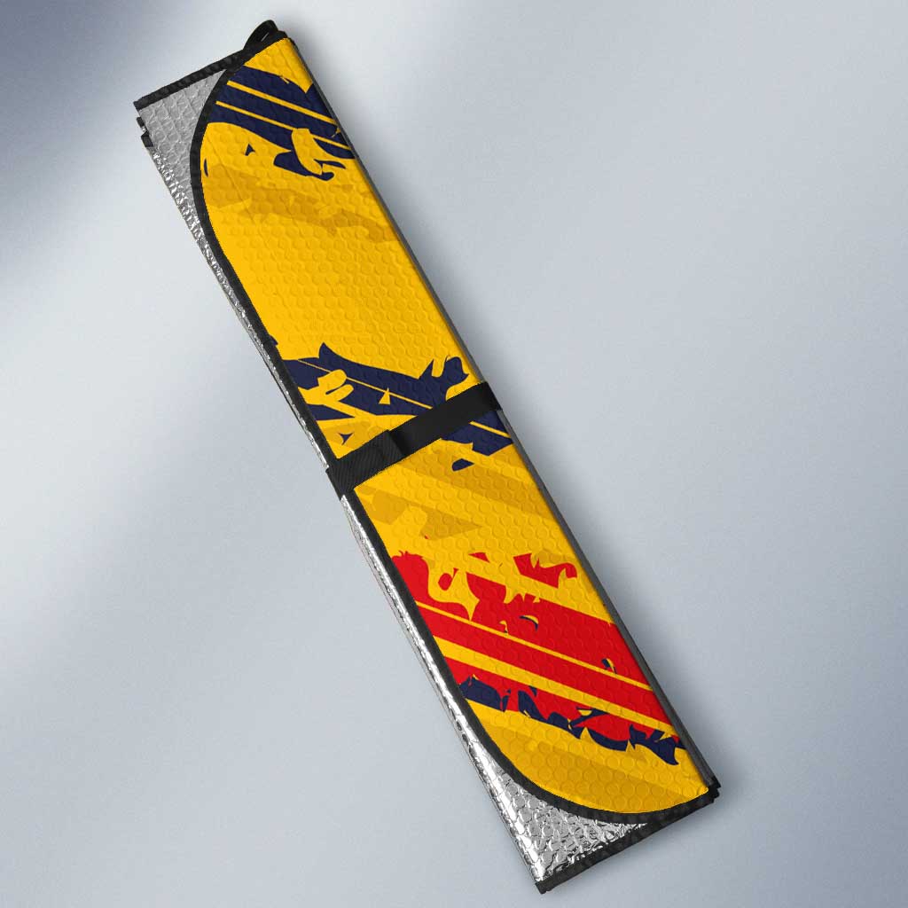 Custom Ecuador Football Auto Sun Shade La Tricolor-100th Anniversary - Wonder Print Shop