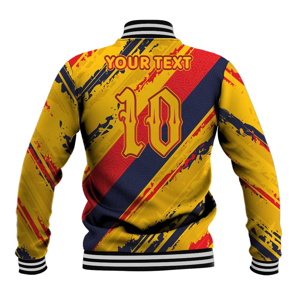 Custom Ecuador Football Baseball Jacket La Tricolor-100th Anniversary - Wonder Print Shop