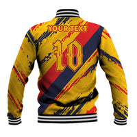 Custom Ecuador Football Baseball Jacket La Tricolor-100th Anniversary - Wonder Print Shop