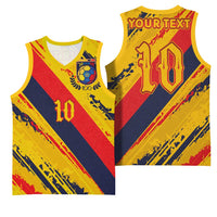 Custom Ecuador Football Basketball Jersey La Tricolor-100th Anniversary - Wonder Print Shop