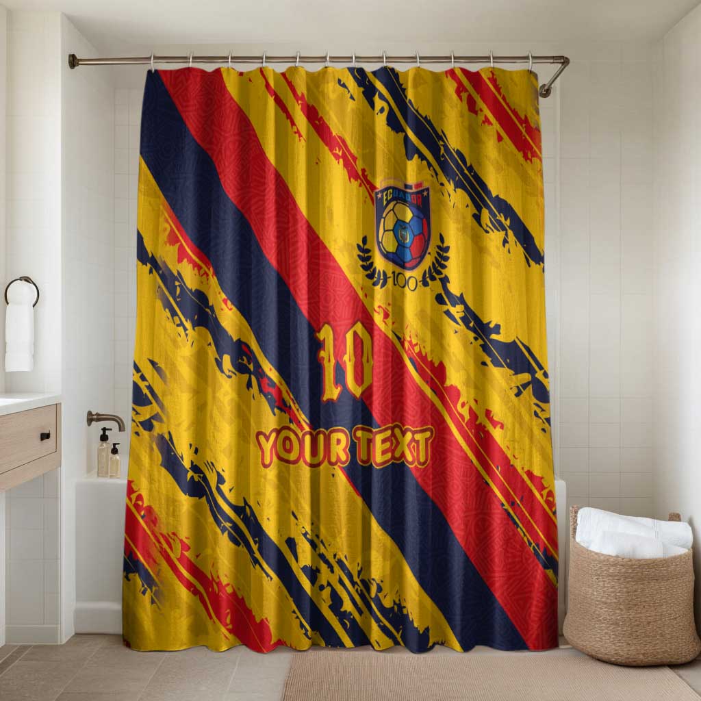 Custom Ecuador Football Bathroom Set La Tricolor-100th Anniversary - Wonder Print Shop