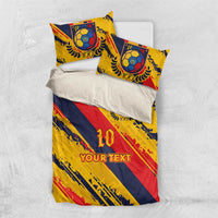 Custom Ecuador Football Bedding Set La Tricolor-100th Anniversary - Wonder Print Shop