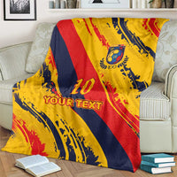 Custom Ecuador Football Blanket La Tricolor-100th Anniversary - Wonder Print Shop