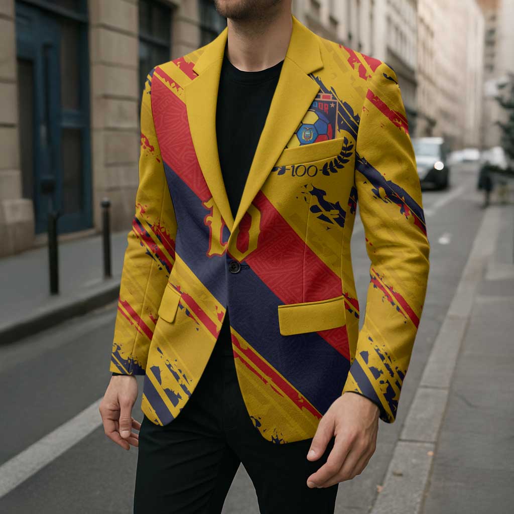 Custom Ecuador Football Blazer La Tricolor-100th Anniversary - Wonder Print Shop