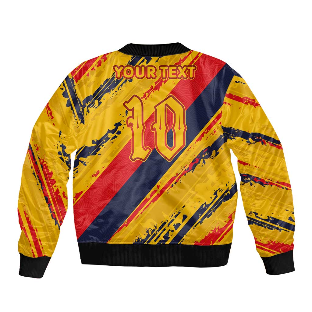 Custom Ecuador Football Bomber Jacket La Tricolor-100th Anniversary - Wonder Print Shop
