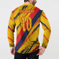 Custom Ecuador Football Button Sweatshirt La Tricolor-100th Anniversary - Wonder Print Shop