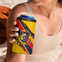 Custom Ecuador Football 4 in 1 Can Cooler Tumbler La Tricolor-100th Anniversary - Wonder Print Shop