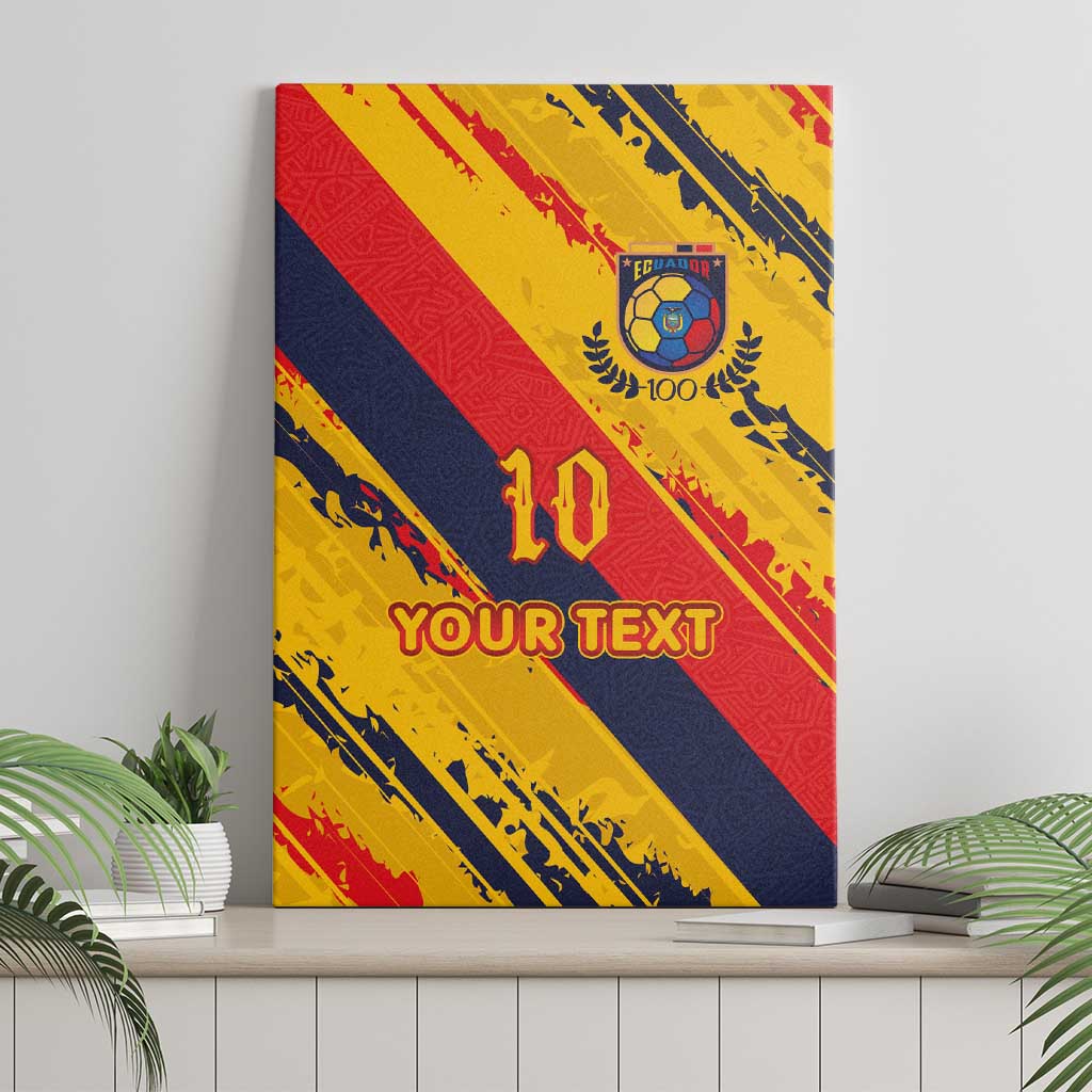 Custom Ecuador Football Canvas Wall Art La Tricolor-100th Anniversary - Wonder Print Shop